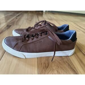 Tommy Hilfiger Men's Rance Shoe, Dark Brown Leather, Size 10